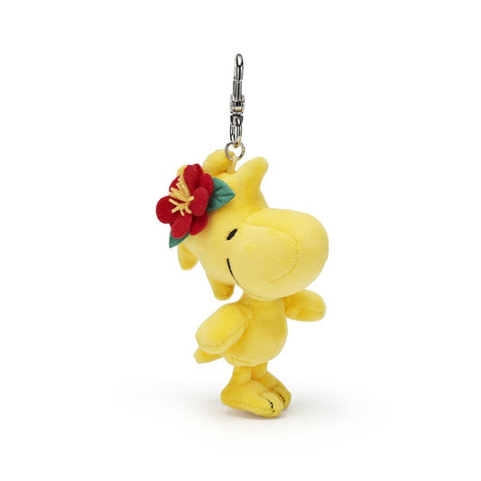 PEANUTS | SNOOPY GARDEN Korea | Camellia Flower Woodstock Doll Key Ring