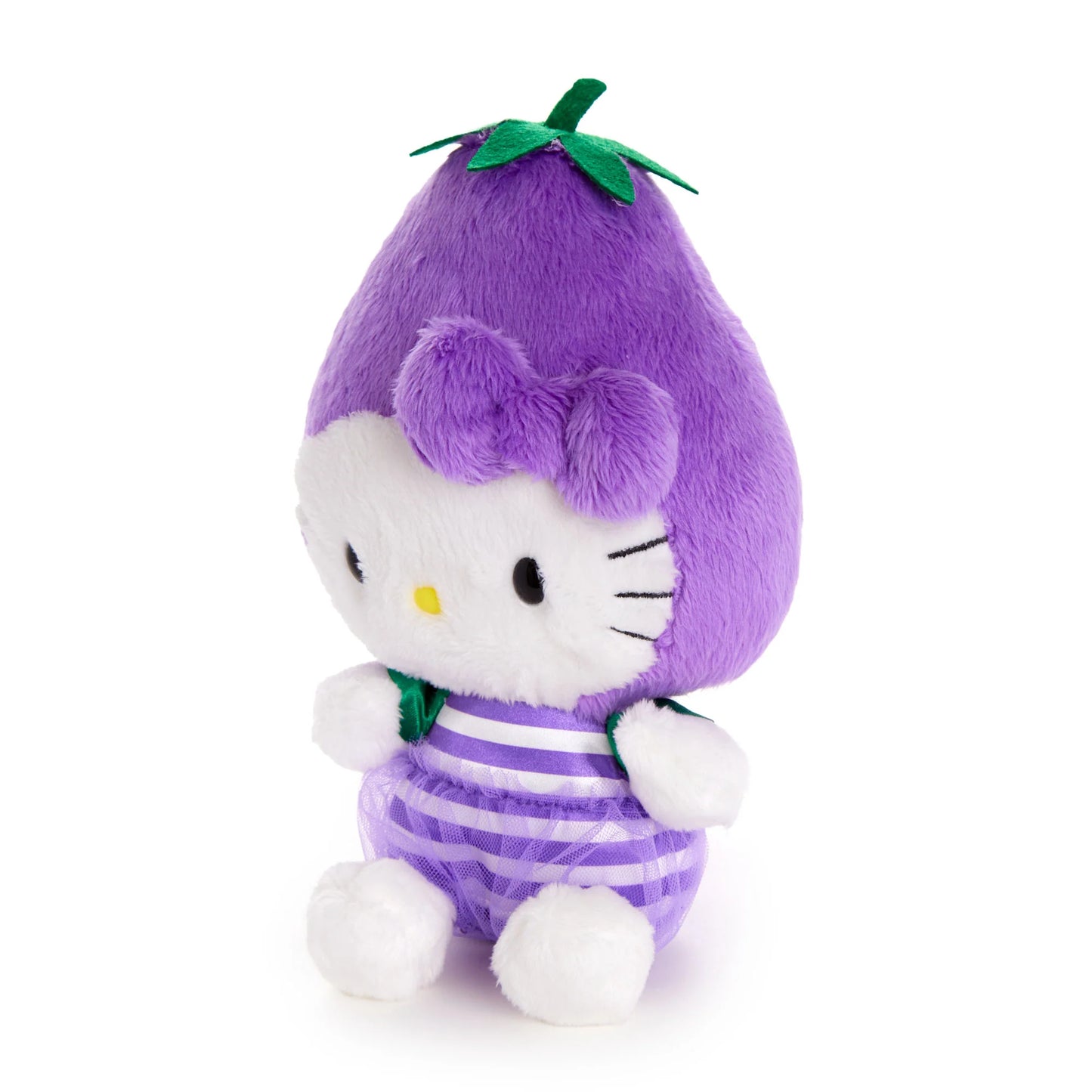 Sanrio US | Fruit & Veggie Series - Hello Kitty Eggplant Bean Doll Plush