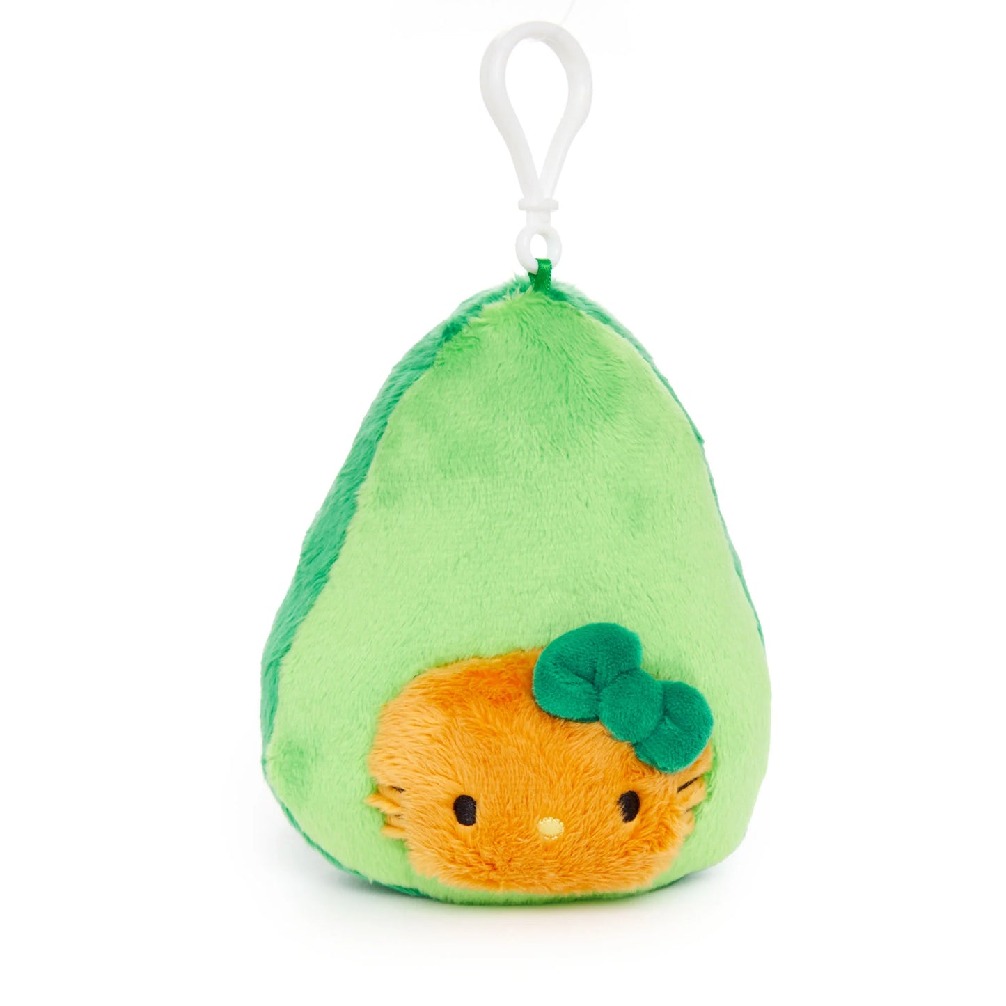 Sanrio US | Fruit & Veggie Series - Hello Kitty Avocado Plush Mascot Clip