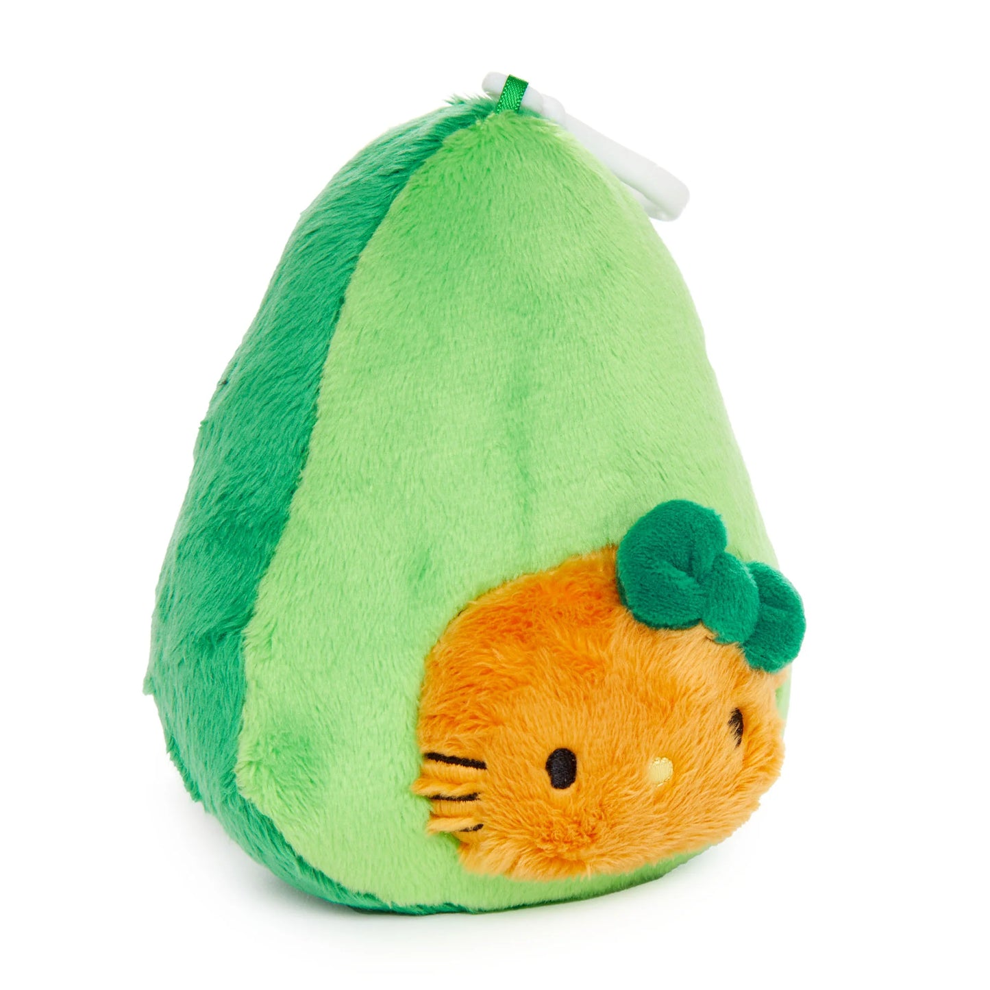Sanrio US | Fruit & Veggie Series - Hello Kitty Avocado Plush Mascot Clip