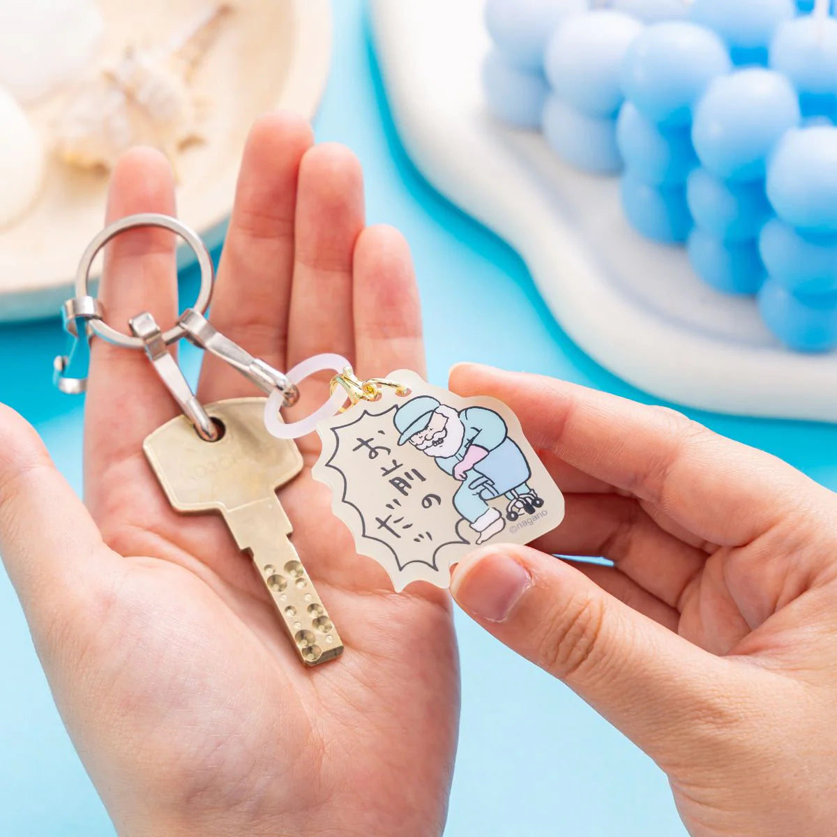Nagano | Nagano Characters Grandpa And Seal Glow-in-the-Dark Acrylic Charm Marker Blind Bag (11 Types)