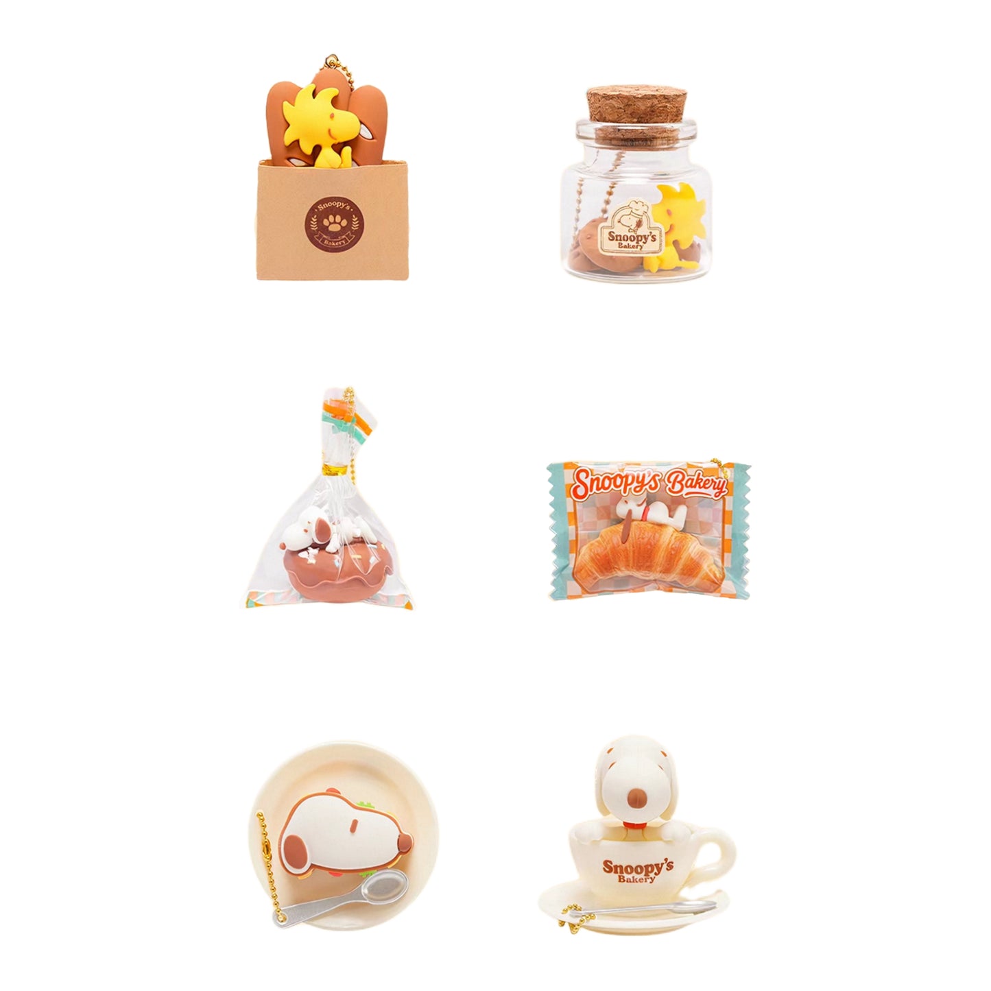 M&G Shop x Snoopy | Snoopy Bakery Surprise Keychain Blind Box (6 Types)