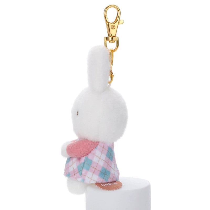 Miffy | Miffy Check Series Bruna Mascot - Pink