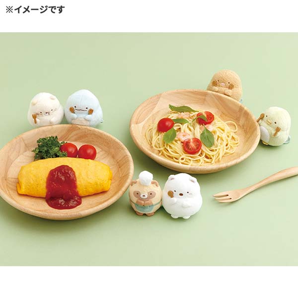 San-X | Sumikko Gurashi Raccoon Round Restaurant Hand-held Tenori Plush Toy