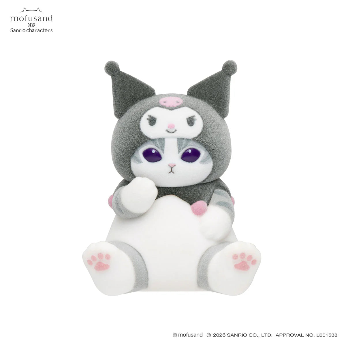 Mofusand | Sanrio Characters x Mofumofu Flocked Figure Trading Collection Vol.2 Blind Box (8 Types)