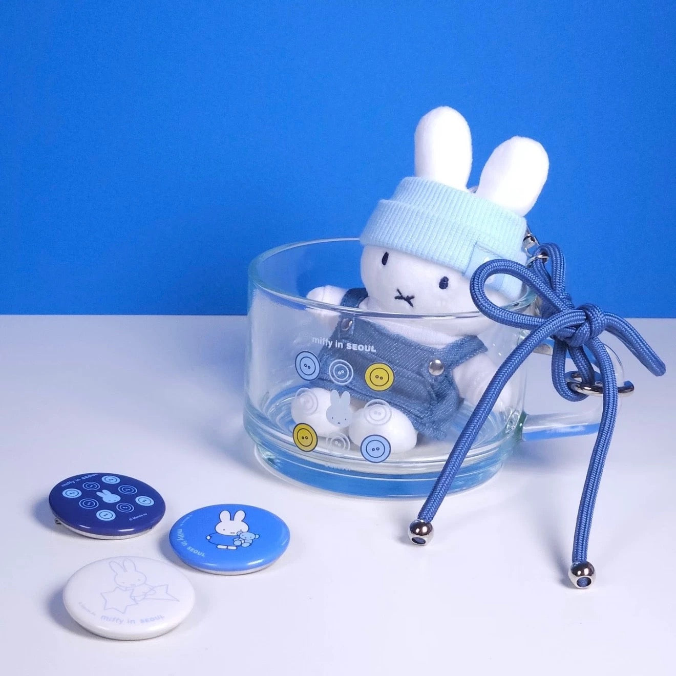 Miffy Korea | Miffy in Seoul Denim Edition Plush Keyring – SogoSogo