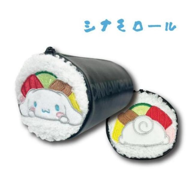 Sanrio | Sanrio Characters Sushi Roll Shaped Plush Pen Case