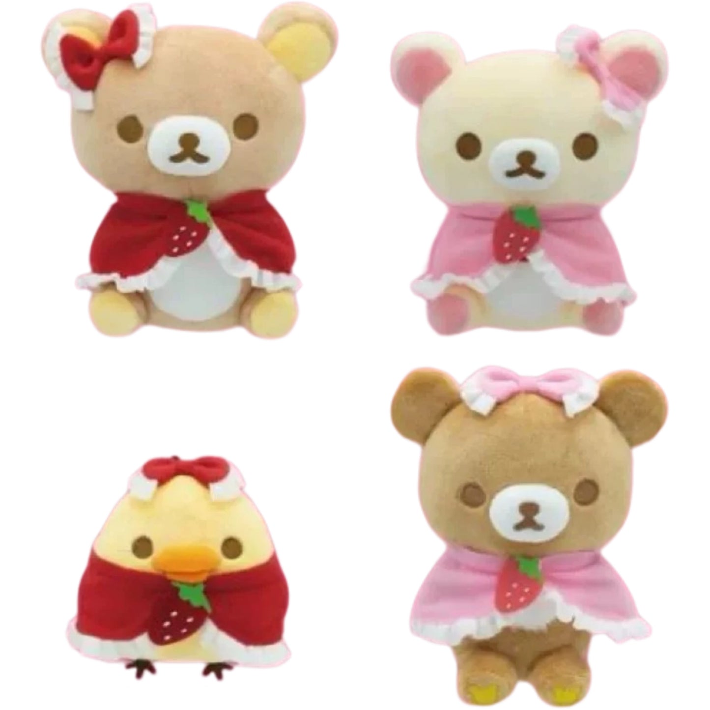 San-X | Rilakkuma Strawberry Prize Plush Toy