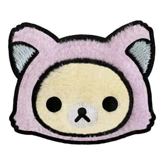 San-X | Rilakkuma and Awawa Neko Theme Patch Sticker - Korilakkuma