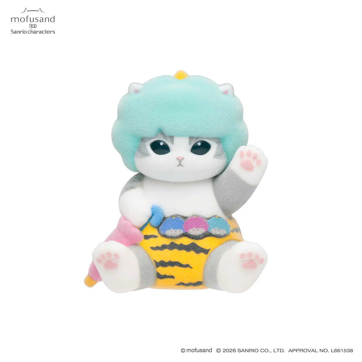 Mofusand | Sanrio Characters x Mofumofu Flocked Figure Trading Collection Vol.1 Blind Box (8 Types)