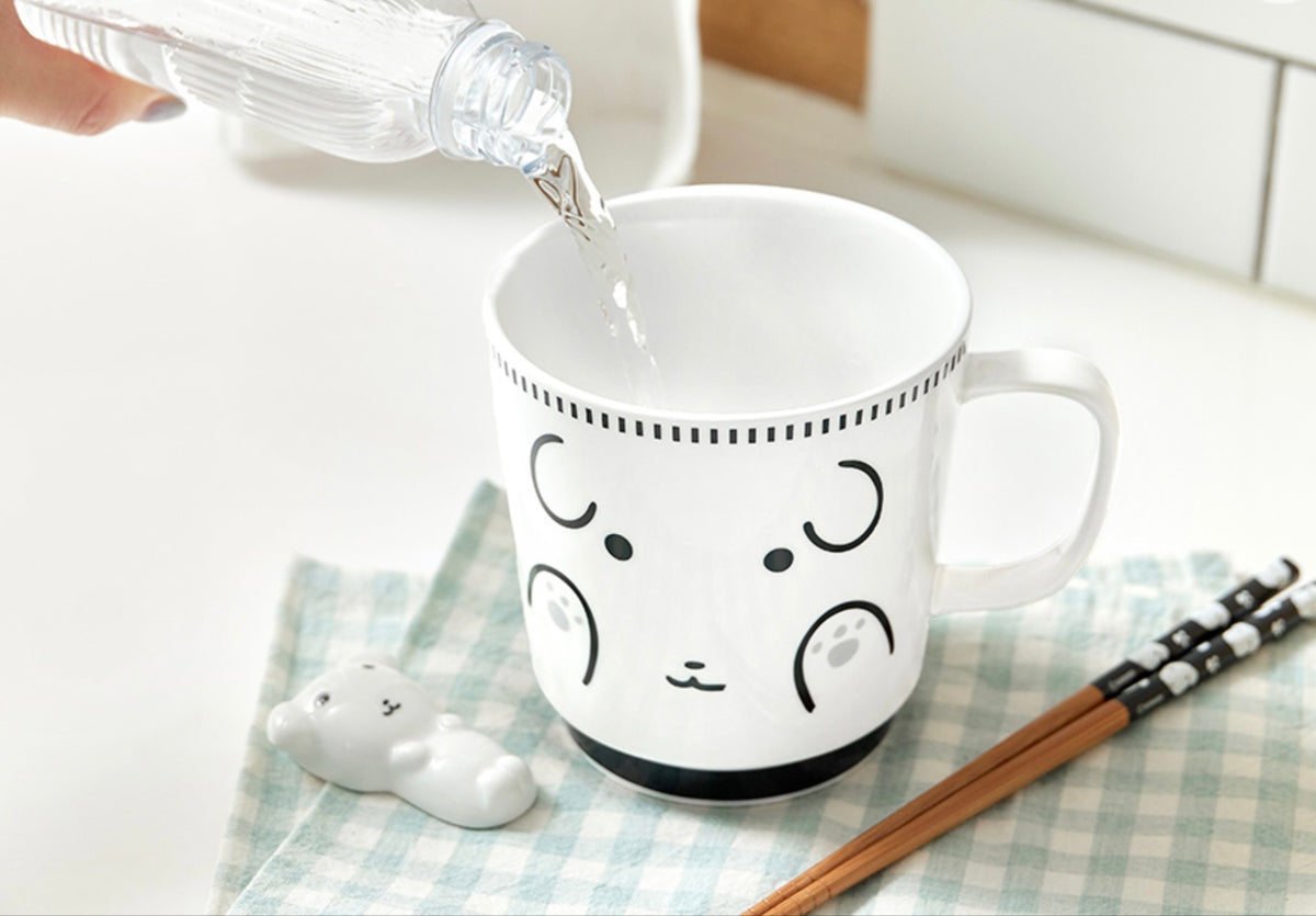 Ganadi | Ganadi Noodle Cup And Chopstick/Chopstick Holder Set
