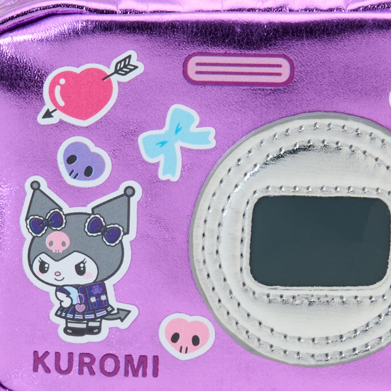 Sanrio | Sanrio Characters Sparkling School Trip Camera Style Pouch - Kuromi