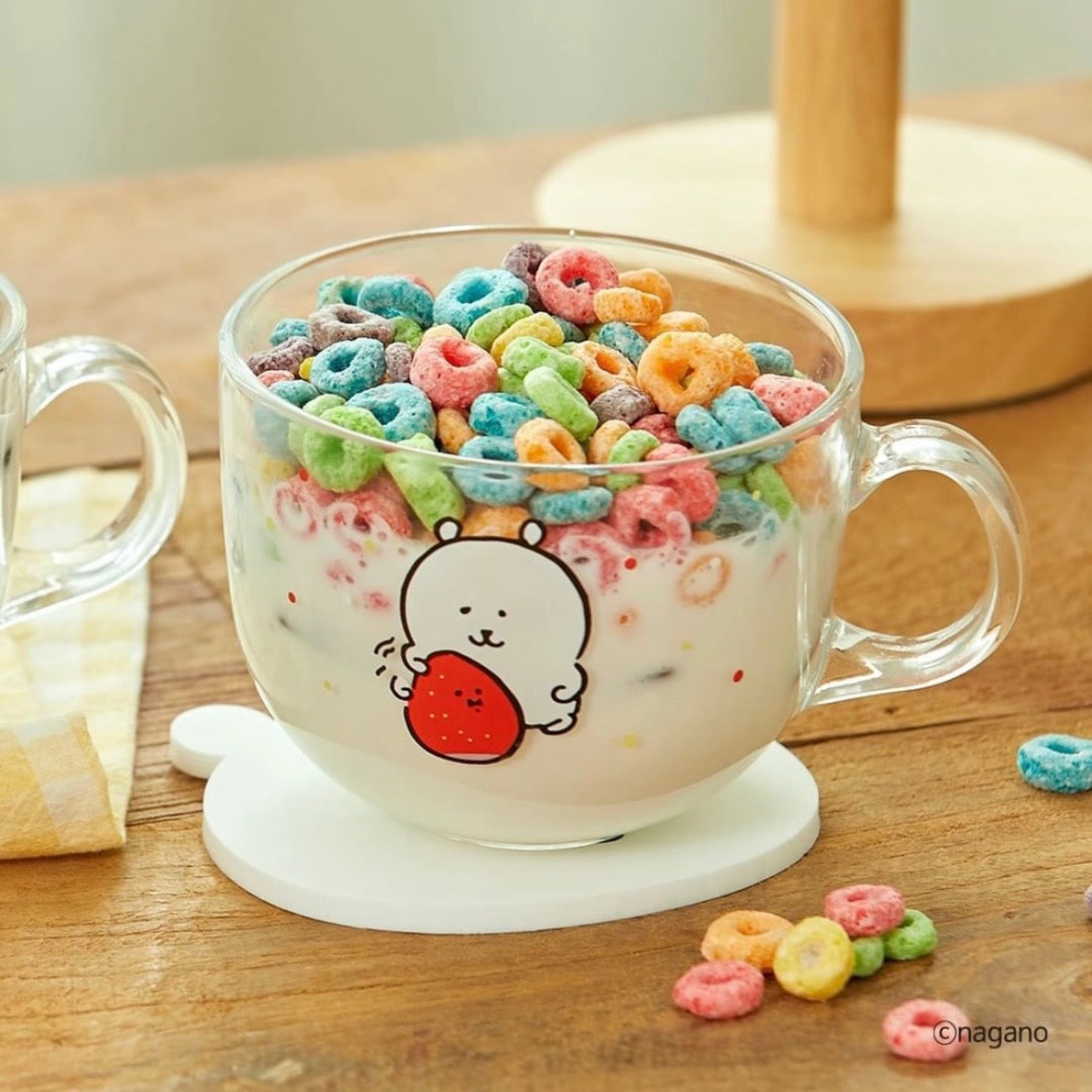 Nagano's | Korea Edition | Nagano Bear Damgome Glass Cereal Bowl & Coaster