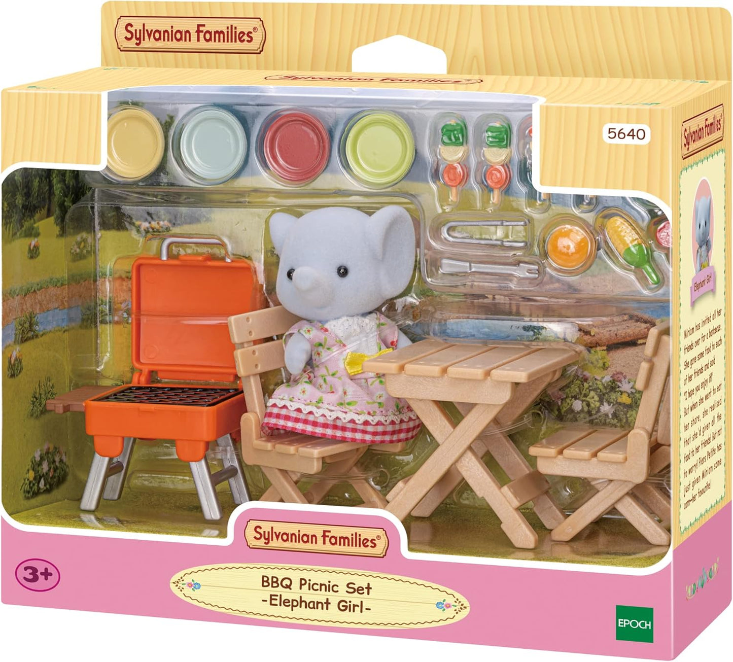 Sylvanian Families | Elephant Girl BBQ Picnic Set