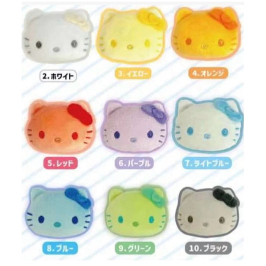 Sanrio | Hello Kitty Rainbow Color Variation Plush Badge | Blind Box (10 Colors, 10 Types)