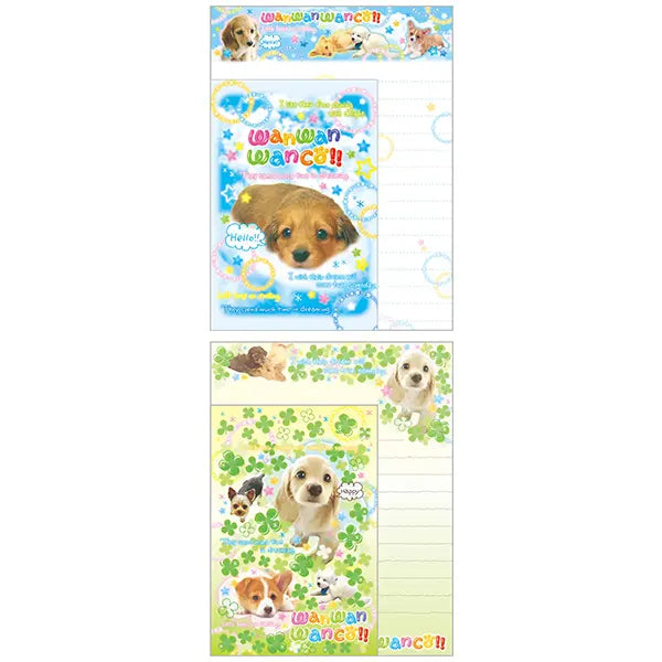San-X | Heisei Retro Wanwan Wanko Letter Set - A