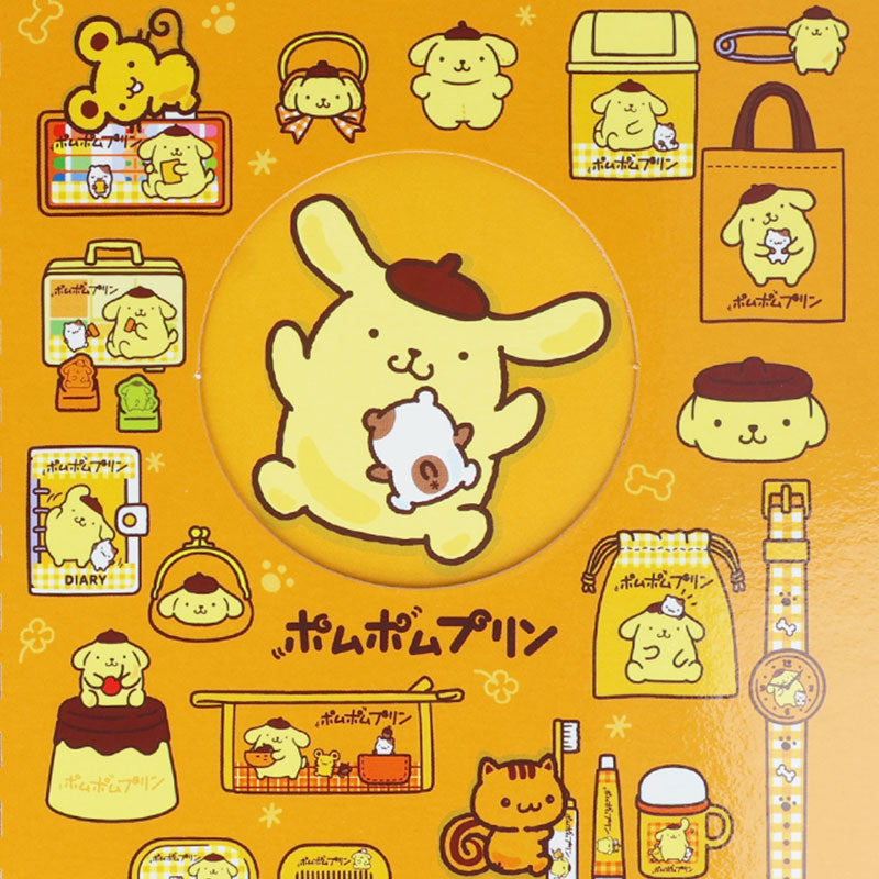 Sanrio | Sanrio Characters Square Ring Notebook with Window - Pompompurin (Orange)
