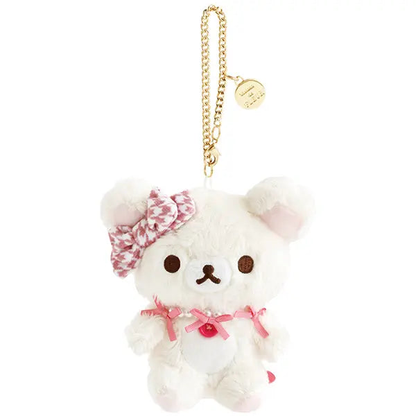 San-X | Maison de FLEUR x Rilakkuma Collaboration Hanging Plush Toy - Korilakkuma
