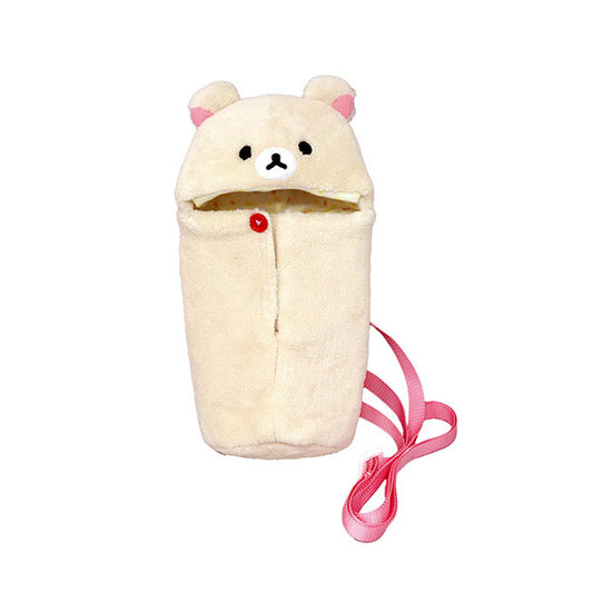 San-X | Rilakkuma Mofumofu Fluffy Bottle Holder - Korilakkuma
