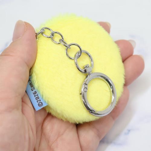 San-X | Rilakkuma Fluffy Double Compact Mirror Keychain