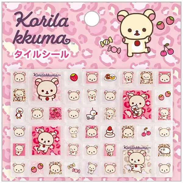 San-X | Rilakkuma 'Lots of Korilakkuma' Series Sticker - Leopard