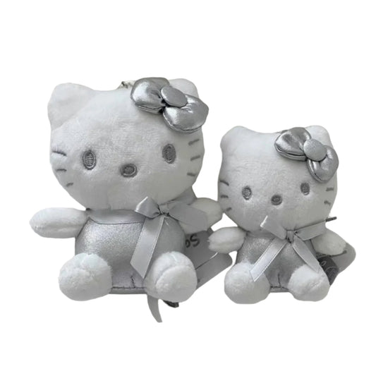 Sanrio Korea | Sanrio Silver Heart Backpack Keychain - Hello Kitty