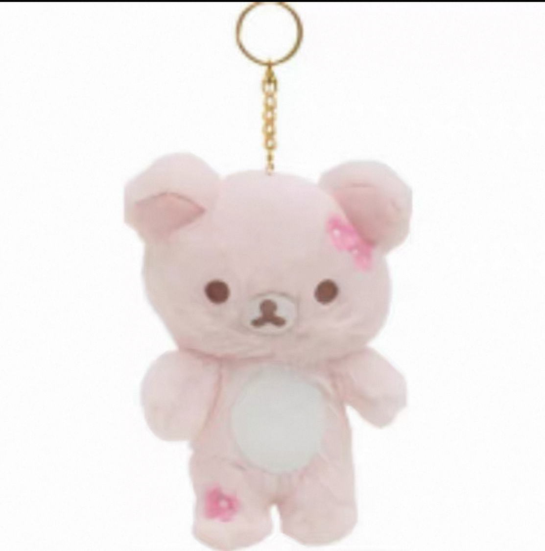 San-X | Rilakkuma Cherry Blossom Series Fluffy Hanging Plush Toy - Rilakkuama