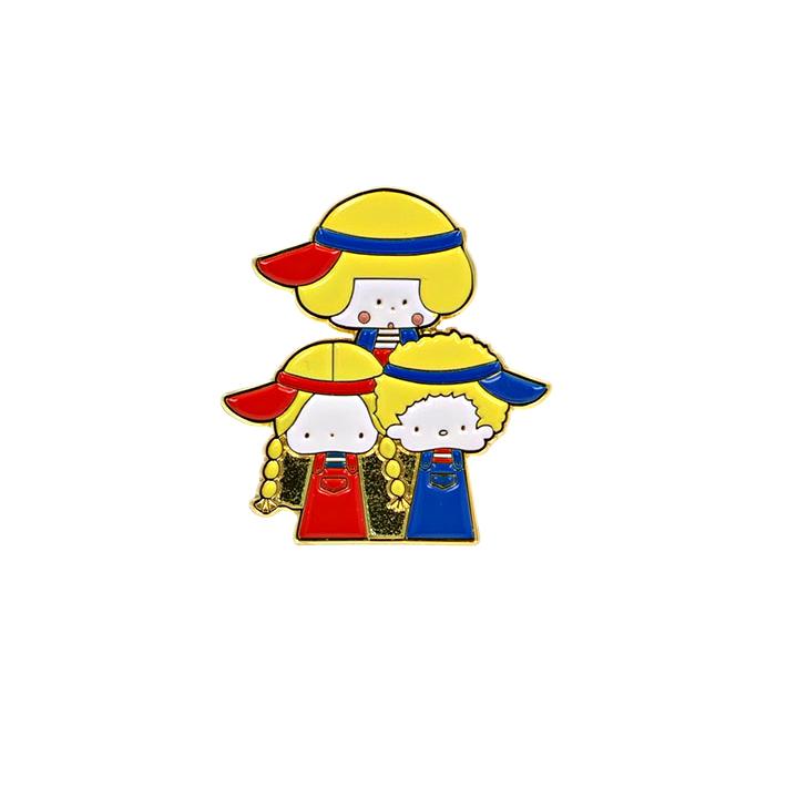 Sanrio | Mizutama × Sanrio Characters Pins Collection Blind Box (6 Types) - Brown
