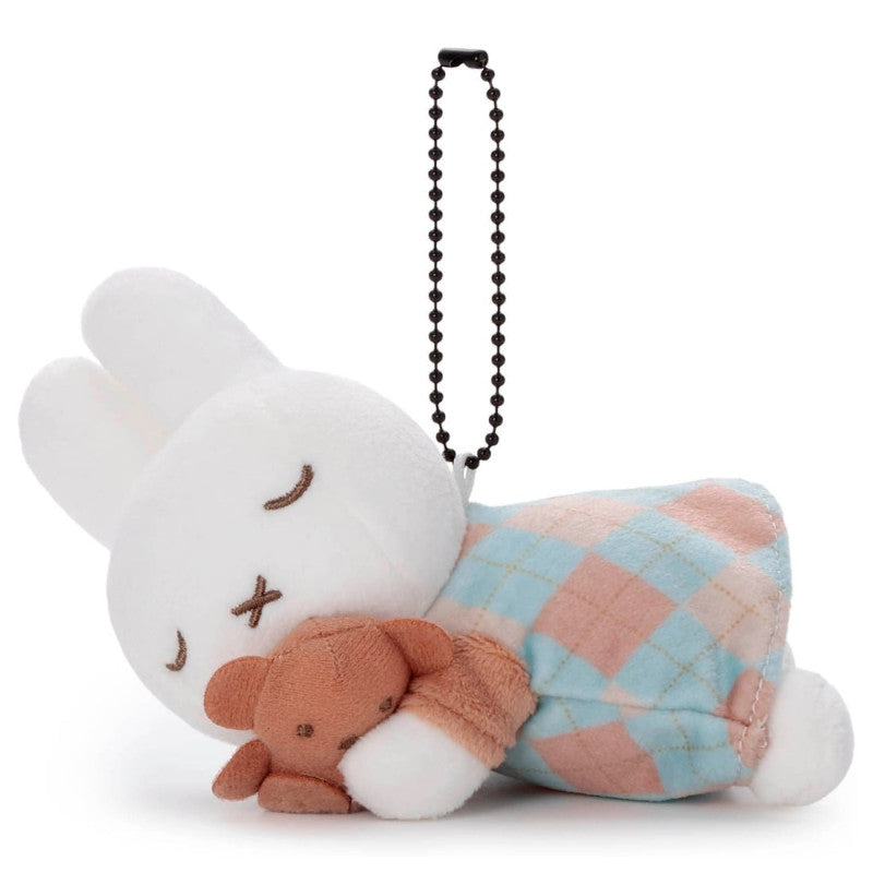 Miffy | Miffy Check Series Suyasuya Friend Bruna Mascot - Blue