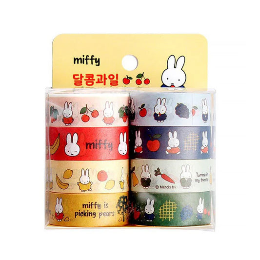 Miffy Korea | Miffy Sweet Fruity 8 Pieces Masking Tape Set