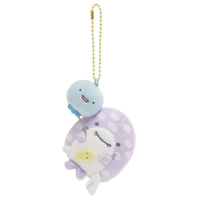 Jinbei San 10th Anniversary Balloon Fish Keychain - Purple