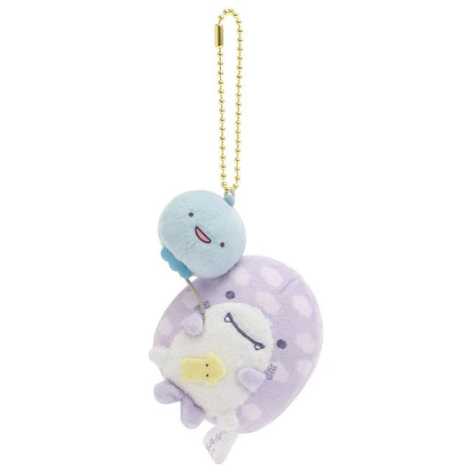 Jinbei San 10th Anniversary Balloon Fish Keychain - Purple