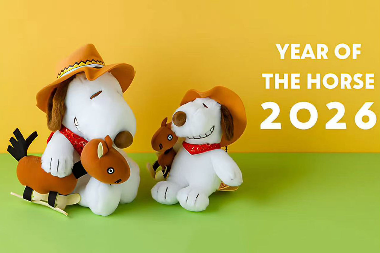PEANUTS | Snoopy Year of Horse 2026 Limited Plush Keychain L