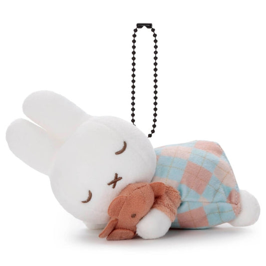 Miffy | Miffy Check Series Suyasuya Friend Bruna Mascot - Blue