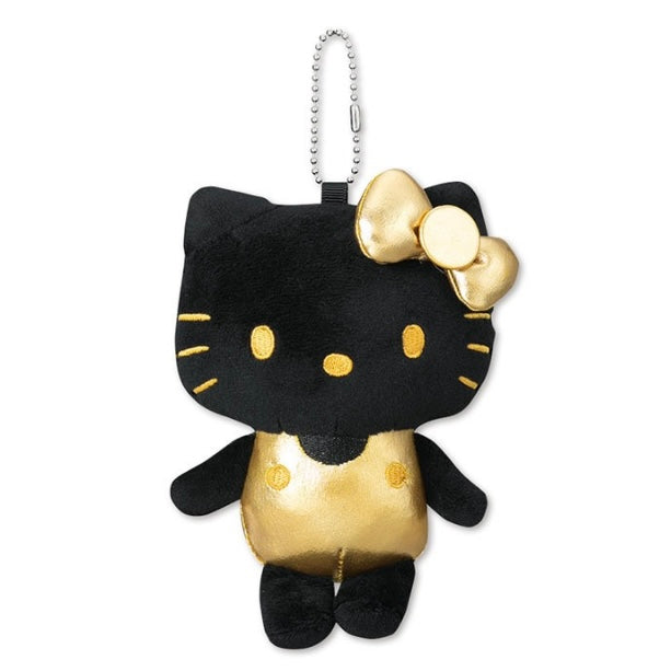 Sanrio Avail | Hello Kitty All Black & Shinny Mascot Charm -Silver