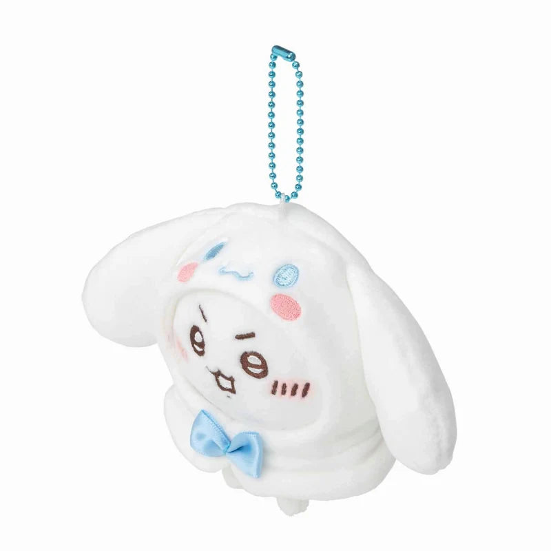 Chiikawa x Sanrio Characters Mascot Holder 2 (Chiikawa & Cinnamoroll)