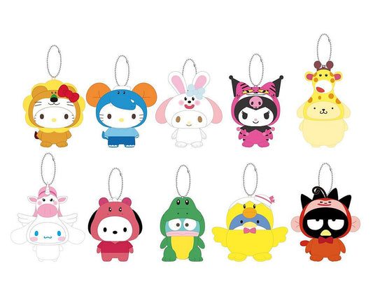 Sanrio | Happy Animal Cookie x Sanrio Characters Plush Keychain Charm