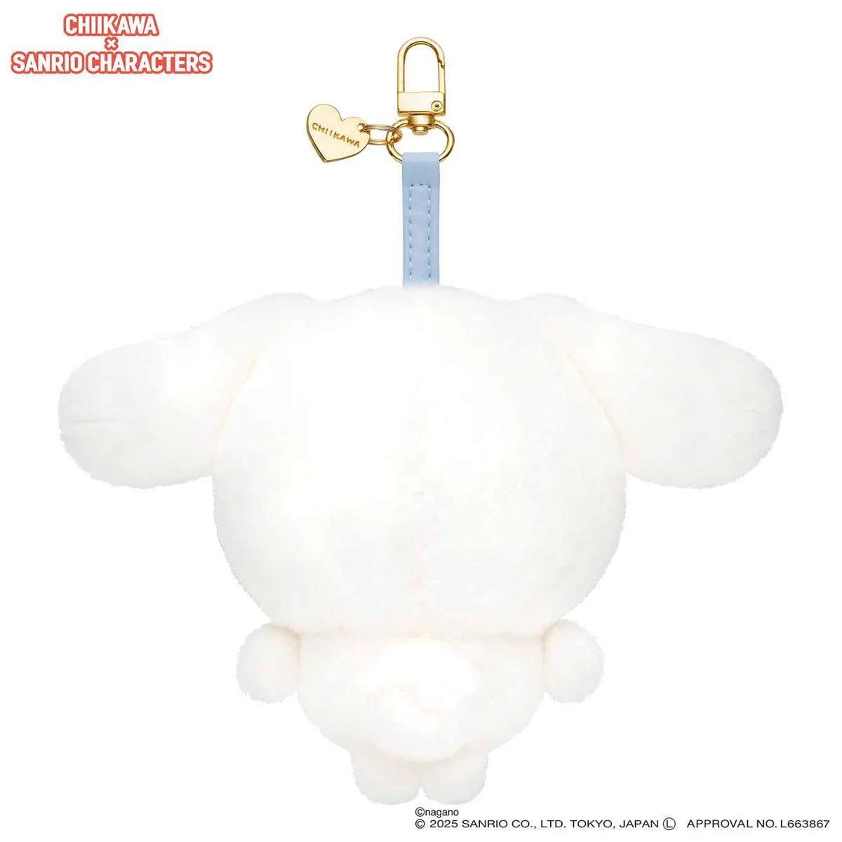 Chiikawa x Sanrio Characters Kiramekko Mascot Holder (Kani-Chan × Cinnamoroll)