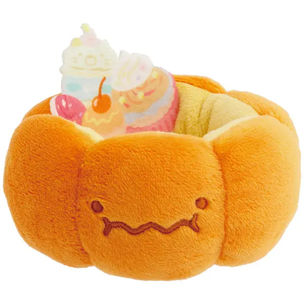 San-X | Sumikko Gurashi Magical Halloween Tenori Plush Toy Set - Tempura’s Tail & Pumpkin
