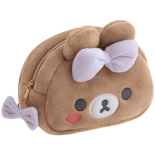 San-X | Rilakkuma Makeup Rilakkuma Mirrored Plush Pouch - Chairoikoguma