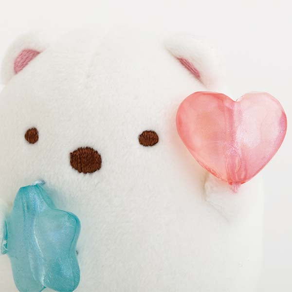 San-X | Sumikko Gurashi Gummy Party Hand-held Tenori Plush Toy - Polar Bear