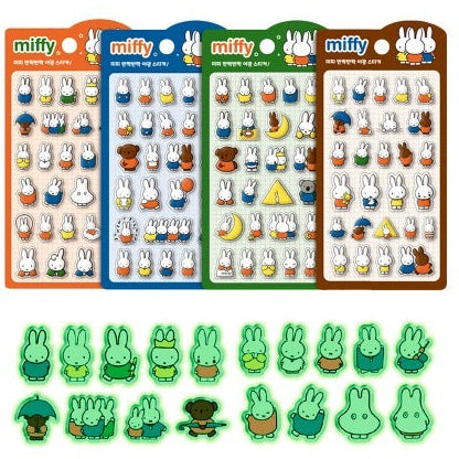Miffy Korea | Miffy 3D Crystal Glow-in-the-Dark Stickers
