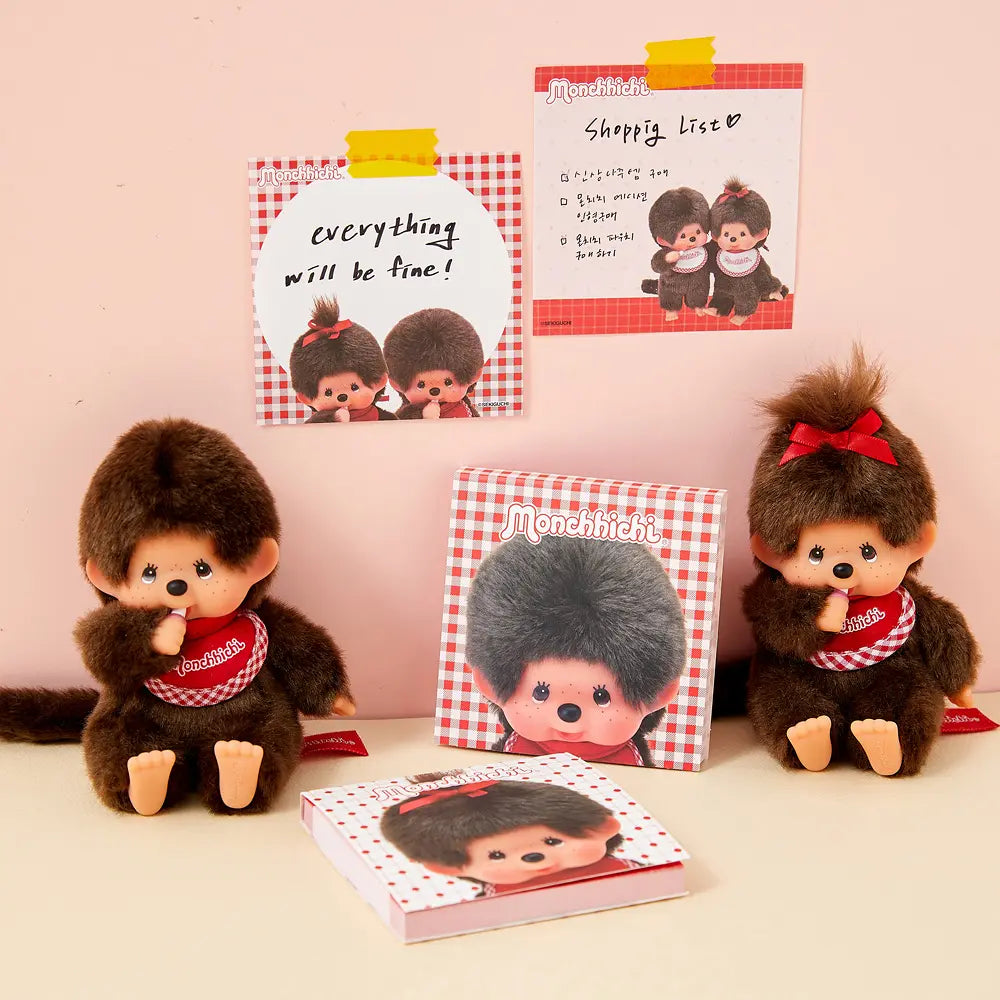 Monchhichi Korea | Monchichi Cover Square Memo Pad 100 Sheets (2 Types)