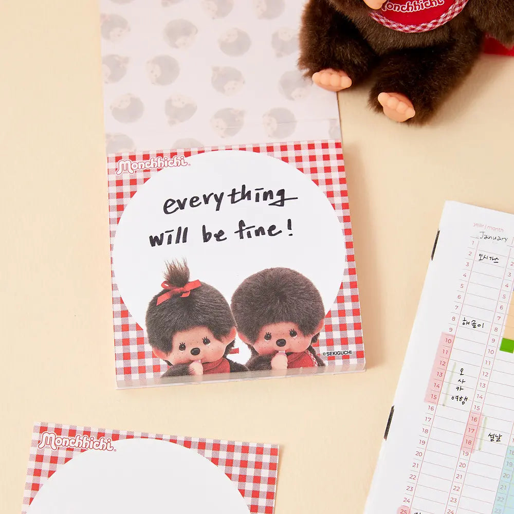 Monchhichi Korea | Monchichi Cover Square Memo Pad 100 Sheets (2 Types)