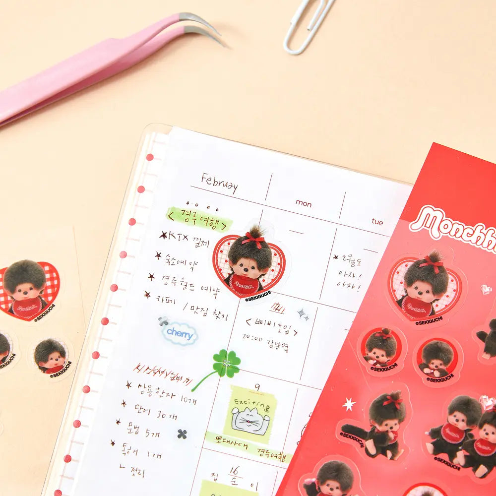 Monchhichi Korea | Monchichi PET Transparent Sticker