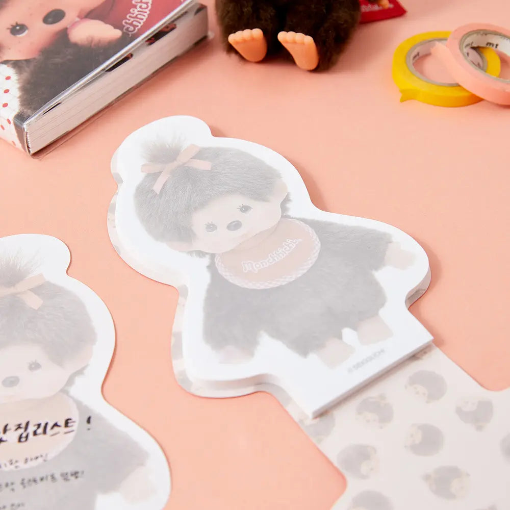 Monchhichi Korea | Monchichi Cover-Shaped Memo Pad 50 Sheets (2 Types)