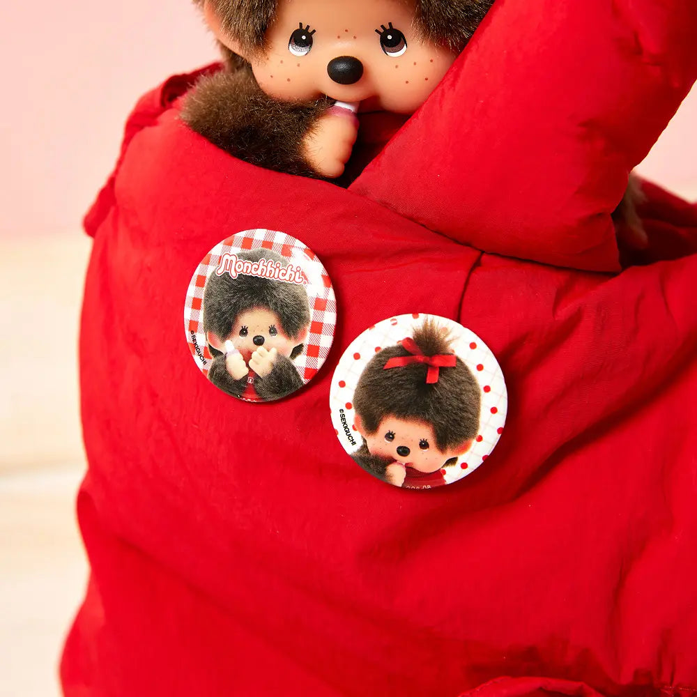Monchhichi Korea | Monchichi Pin Button 2-Piece Set