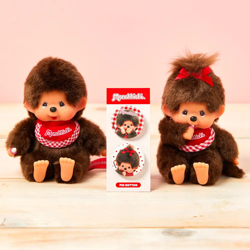 Monchhichi Korea | Monchichi Pin Button 2-Piece Set