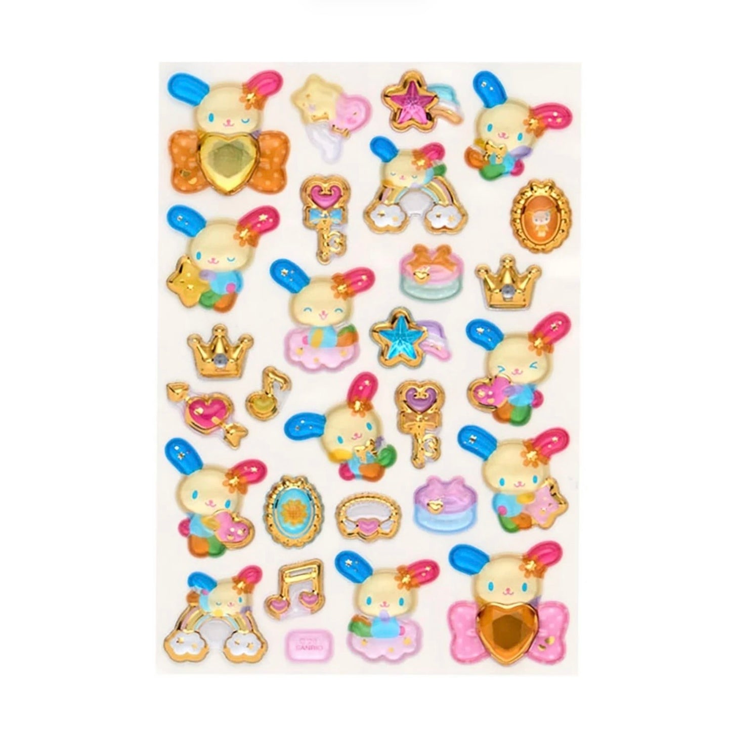 Sanrio | Sanrio Characters Gold Foil Puffy Sticker - Ushana