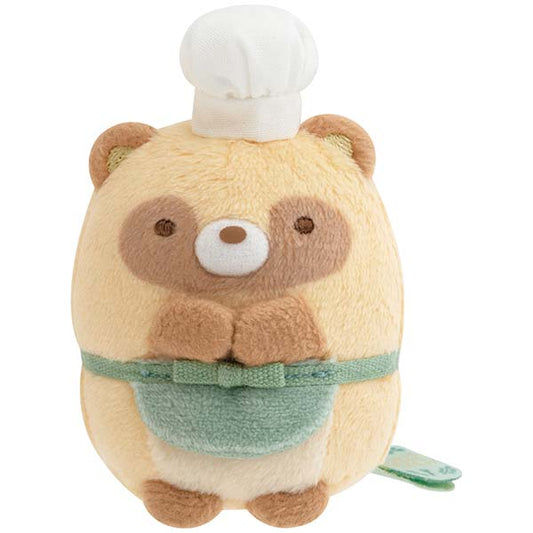 San-X | Sumikko Gurashi Raccoon Round Restaurant Hand-held Tenori Plush Toy - Raccoon
